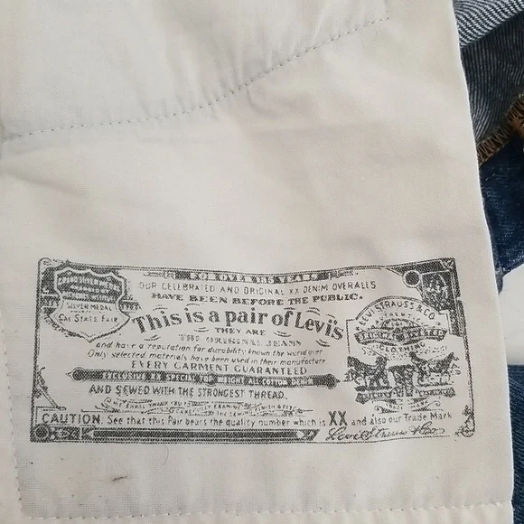 Levi's 501 XX Vintage Denim Jeans Button Fly 100% Cotton Size 33X32 - Picture 8 of 12